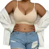 Sutiã feminino plus size europeu transfronteiriço, sem costura, sem aro, push-up, com suporte lateral para exportação para a Amazon