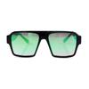 Tendencia Transfronteriza 2023 Nuevas Gafas de Sol de Montura Grande Lentes Verdes Pueden Ser Lentes Recubiertas Gafas de Sol Cuadradas de Moda