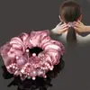 Corda de Strass Senhora Elegante Adulta Cabeça de Bola Enrolador de Cabelo Lã Cabelo Grosso Corda Flor de Cabelo Joia