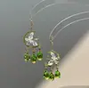 Mago de Oz~Aretes de Borla con Gota de Agua de Mariposa Estilo Fresco de Primavera, Aretes Dulces Exquisitos de Alta Gama Estilo Nuevo para Mujeres