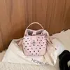 Bolso nuevo de bloques de color, bolso de hombro, bolso tipo cubo de alta calidad, bolso de hombro versátil y elegante, moderno para ir al trabajo, bolso cruzado
