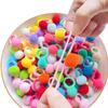 Corda de Cabelo com Bolinha Colorida para Menina Elástico Super Fofo para Bebê Anéis de Cabelo Fofos para Menina de Jardim de Infância Cabelo de Alta Elasticidade