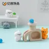 Gatito Lindo Nido de Gato Lindo Marco de Escalada para Gatos Casa para Bebés Decoración de Paisajismo DIY Accesorios Adornos de Sala de Estar Miniatura para Escritorio