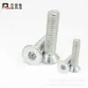 Tornillos de Cabeza Avellanada Hexagonal Jerry White Tornillos de Cabeza Plana Hexagonal Tornillos para Muebles M5m6m8