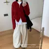 Otoño e Invierno Nuevo Diseño Suéter Chaqueta Tops de Nicho para Mujer Estilo Coreano Cardigan de Punto con Doble Cremallera y Capucha para Mujer Venta al por Mayor
