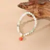 Pulsera de Jade Tianshan para Mujer, Nueva Pulsera Estilo Chino con Colgante de Hebilla de Paz, Joyería al por Mayor de Gama Alta de Estilo Fresco de Nicho para Mujer