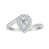 Joyería de Plata Transfronteriza Europea y Americana, Anillos de Plata Pura, Anillos de Joyería de Mano de Plata S925 con Circonita de Alta Gama, Fábrica de Joyería Personalizada