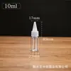 En Stock Botellas de Plástico Transparente de 5-500ml Botellas Flexibles de PET con Boquilla Puntiaguda para Dispensar Pintura, Botellas Pequeñas para Tinta y Pintura, Portátiles