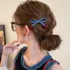 Presilha Lateral de Cabelo de Alto Padrão Estilo Coreano para Mulheres, Novo Design Outono e Inverno, Grampo Estiloso para Franja, Acessório de Cabelo Elegante de Alto Padrão