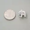 Pingente de Elefante Auspicioso Prata Esterlina Banhada a Prata Lisa Seiko S925 Pingente para Colar DIY Corrente Clavícula Acessórios de Joia Prateada