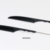 Pente de Cauda Pontiaguda de Fibra de Carbono Crescent Crescent Especial para Maquiador Empurrar com a Mão Pente Ondulado Modelagem Cabelo Pente de Mechas Disco Ferramenta de Maquiagem Beleza para Cabelo