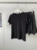Camiseta de Manga Corta Básica de Color Sólido con Cuello Redondo de Doble Hilo de Algodón de Bambú Estilo Coreano para Mujer, Elástica, Versátil, Adelgazante, Hombro Regular, Verano