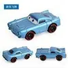 Coches Aleación Racing Lightning Mcqueen Sheriff's Board Tooth Patinete Modelo Adorno Niño Caja Regalo