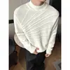 Nuevo Suéter Cardigan de Punto Holgado para Hombre Otoño/Invierno 2026 con Diseño de Jacquard Texturizado Moderno