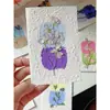 Flores reales flores prensadas tarjetas de felicitación de flores prensadas con tema de bosque, tarjetas de votos, tarjetas, regalos florales, marcapáginas, tarjetas de presentación, tarjetas de invitación y artículos decorativos