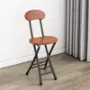 Silla taburete redondo plegable para uso en casa, balcón, silla blanda para escritorio simple, taburete pequeño portátil plegable para dormitorio