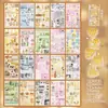 Livro de Adesivos Cortados Yuxian Duo Sonho Doce Estilo Vintage Japonês Material para Diário Cartão Traseiro de Celular DIY Colagem