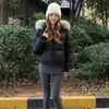 Pantalones de falda base de dos piezas falsos para mujer, se pueden usar por fuera, para otoño e invierno, con forro polar añadido y engrosados, nuevo estilo 2026, pantalones finos de algodón integrados