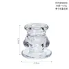 Portavelas de Cristal Vintage Estilo Francés de Lujo Ligero Romano Portavelas de Cristal para Aromaterapia Cena a la Luz de las Velas Boda Accesorios para Sesión de Fotos Portavelas