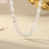 Collar de Linterna, Rústico y Dominante, Moderno Estilo Europeo, Americano y Coreano Plata de Longitud Media Chapado en Plata Joyería de Nicho de Alta Gama para Hombres