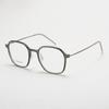 1018 Armazón de Gafas Moda Poligonal Ultraligero Acero Plástico Tungsteno Carbono para Miopía para Mujer Armazón con Patas de Titanio Verde Transparente para Hombre con Graduación