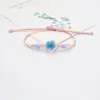 Venda Direta da Fábrica Pulseira de Narciso com Flor Real Estilo Coreano Pedra do Tempo Contas de Vidro Cristal Jóias Pequenas Frescas para Menina
