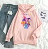 Sudadera con capucha estampada de grupo de chicas de dibujos animados Huntrix, moderna, corte holgado, unisex, comercio exterior, sudadera informal en stock