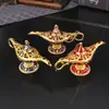 Lámpara Mágica de Aladdín para Sala de Estar, Estudio, Gabinete de Vino, Lámpara de Deseos Rusa Creativa Vintage, Adorno de Artesanía de Lujo Ligero