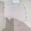 Collar hecho a mano de cuentas azules agridulces 2023 nueva moda cadena para la clavícula versátil joyería de cuello personalizada de nicho