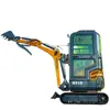 Exportado a Polonia: Excavadora de Orugas HT18, Excavadora Pequeña Multifuncional para Uso Doméstico, Máquina para Excavar Zanjas y Tierra para Huertos y Tierras de Cultivo