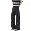 Pantalones Bordados de Alta Gama de Secado Rápido para Hombre, Estilo Delgado de Verano, Pantalones de Trabajo Frescos de Seda de Hielo, Pantalones Casuales de Corte Diagonal Rectos Ligeramente Acampanados