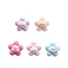 Oso de Dibujos Animados Flor Resina Accesorios Conejito Pequeño DIY Parches Planos al por Mayor Pinzas para el Cabello de Niños Gomas para el Cabello Materiales
