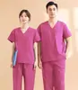 Ropa para Lavar a Mano Verano Fina de Manga Corta Ropa de Trabajo de Enfermera de Quirófano Ropa para Cepillado de Manos de Doctor Ropa Quirúrgica de Manga Larga Cuidado Médico