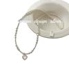 Collar de Plata de Ley S925 Hecho a Mano Nuevo Otoño e Invierno 2025 de Corea del Sur con Colgante de Corazón de Nácar Blanco Perla Natural