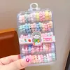 Gomas para el pelo tipo cable de teléfono para niños, aptas para bebés, alta elasticidad, gomas para el pelo de colores dopamina para cabello rizado de niñas