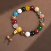 Fornecimento de fábrica pulseira de raiz de bodhi de jade branco com lótus esculpido pulseira de círculo único de semente original pulseira de lótus de semente de bodhi para homens e mulheres