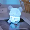 Luz de Noche Moldeada por Inyección Simple Transfronteriza Regalo de Atmósfera Juguete Creativo Decoración de Oso Muñeco Oso con Batería Luz de Noche