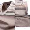 Moda Masculina Otoño e Invierno 2025 Prendas de Punto Modernas Prendas de Punto Juvenil Suéter de Cuello en V Chaleco Casual