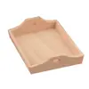 Muebles en Miniatura para Casa de Muñecas 1/12 Modelo Microscópico Bandeja de Madera Plato de Frutas Plato de Comida Bandeja de Té Adorno