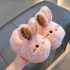Chinelos de Algodão Infantis para Outono e Inverno para Meninos e Meninas, Quentes, Com Pelúcia Extra, Fofos, Pai-Filho, Crianças Pequenas e Médias, Roupa de Casa, Bebê, Sapatos de Algodão com Calcanhar Fechado