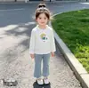 Nuevo Estilo Primavera y Otoño para Niños, Lindo, Moderno, Versátil, Cómodo, de Manga Larga, Elegante