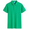Polo Paul Lapel Camiseta de Manga Corta para Hombre y Mujer, Top de Color Puro, Camiseta de Media Manga con Cuello, Algodón Puro Confeccionado