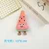 Peluche de dibujos animados piezas abiertas lindos accesorios de frutas sandía fresa aguacate zanahoria materiales semiacabados para accesorios para el cabello