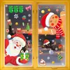 Decoraciones Navideñas Transfronterizas Creativas Copo de Nieve Hombre de Jengibre Pegatinas de Vidrio Casa de Nieve Soñadora Santa Claus Pegatinas Estáticas
