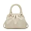 Bolso de Mano Plegado Nube de Gama Alta, Nueva Moda de Primavera, Simple y Versátil, Bolso de Hombro Cruzado con Clip, Personalizable
