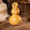 Estatuetas do Zodíaco esculpidas em sândalo dourado: Rato, Boi, Tigre, Coelho, Dragão, Serpente, Cavalo, Ovelha, Macaco, Galinha, Cachorro, Porco, Objetos Decorativos Portáteis