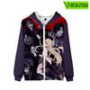 Explosões transfronteiriças AngelsOfDeath camisola com zíper Versão coreana de manga comprida fabricantes de casaco feminino por atacado capuz