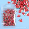 Directo de fábrica bolsa rodajas de arcilla blanda rodajas de fruta simulada mixtas arcilla blanda DIY empaque accesorios crema Goka pegatinas