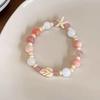 Venta Caliente ~ Serie de Colores Pulsera de Cuentas de Cerámica de Seis Piezas Estilo Chica Femenina Pulsera Combinable Pulsera Elegante Dulce