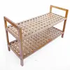 Estante de Bambú a Prueba de Polvo de Múltiples Niveles Gabinete de Almacenamiento Simple para el Hogar Estante de Almacenamiento de Zapatero Estante de Almacenamiento Multifuncional